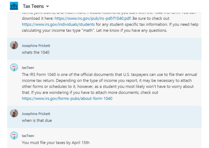 taxTeens – screenshot 1
