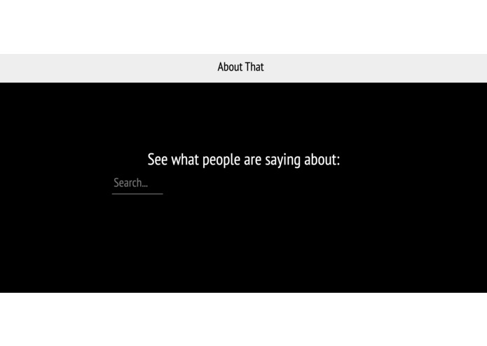 About That – screenshot 1