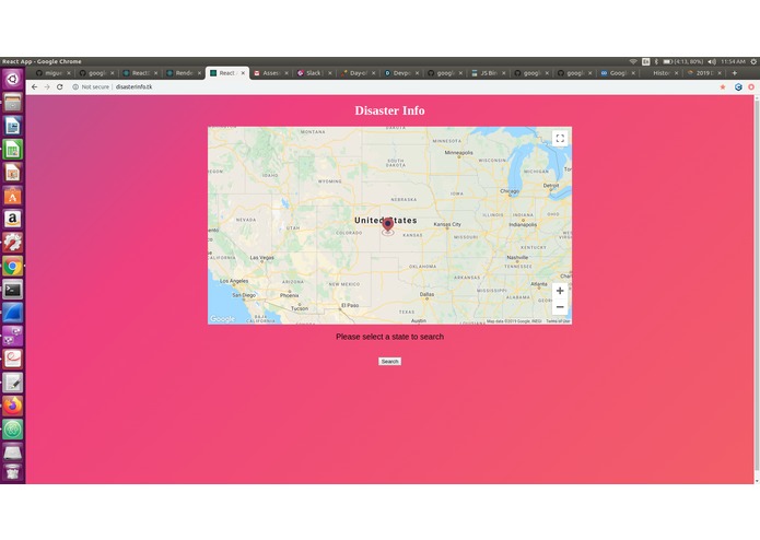 Geo-based Disaster Relief Calculator – screenshot 1
