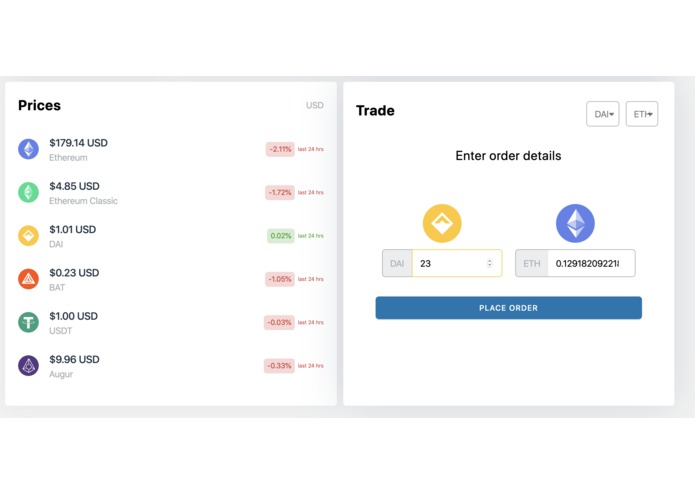 CryptoExchange – screenshot 3