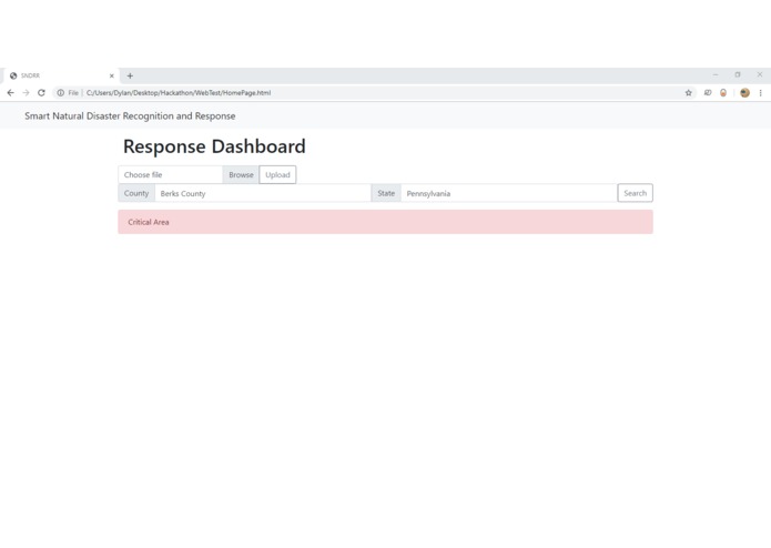 Smart Natural Disaster Recognition and Response (SNDRR) – screenshot 4