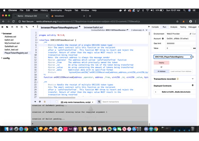 EtherHoops/SneakrCred – screenshot 1