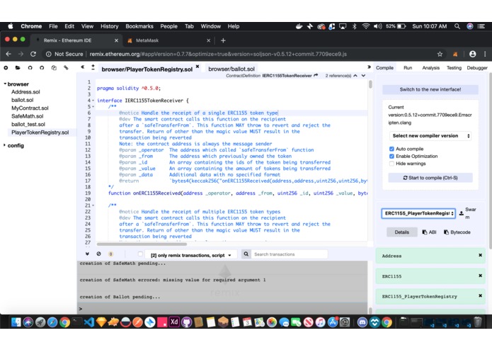EtherHoops/SneakrCred – screenshot 2