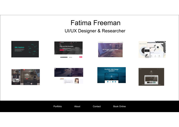 Fatima Freeman-Redesigned Digital Portfolio – screenshot 1