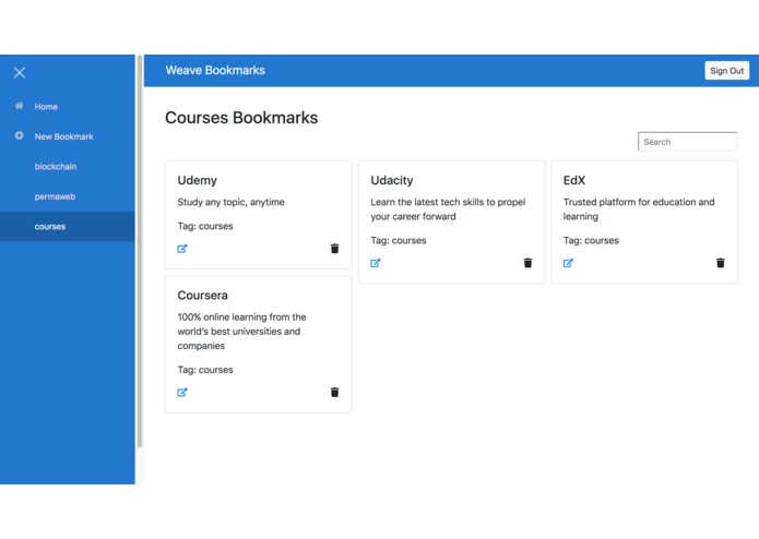 Weave Bookmarks – screenshot 4