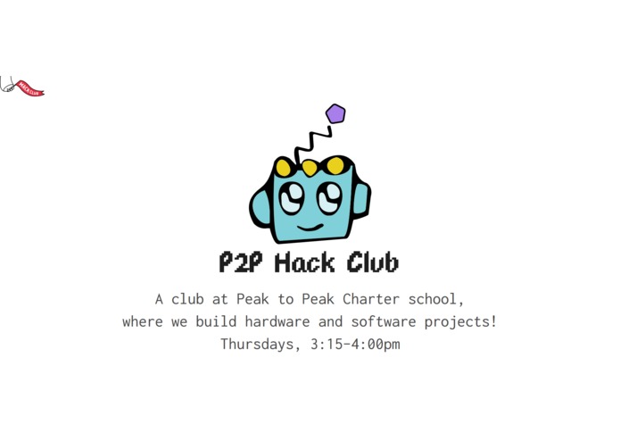 P2P Hack Club Website – screenshot 1