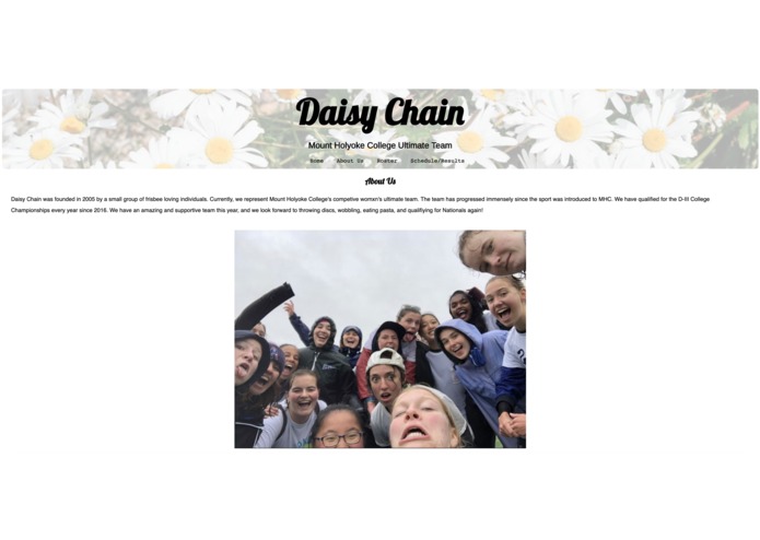 Daisy Chain Website – screenshot 2