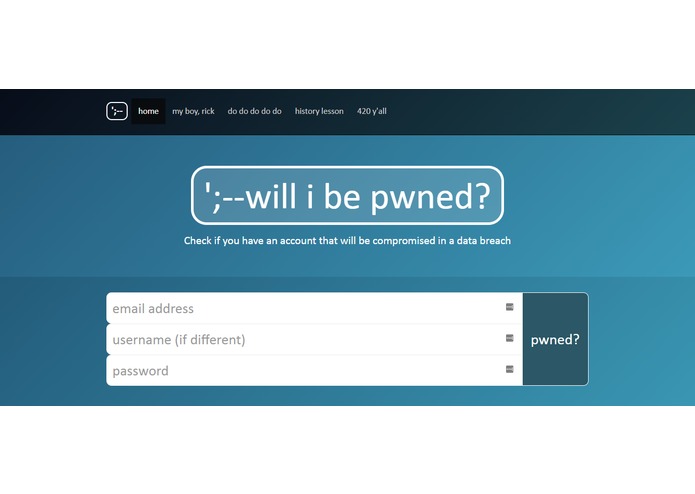WillIBePwned – screenshot 1