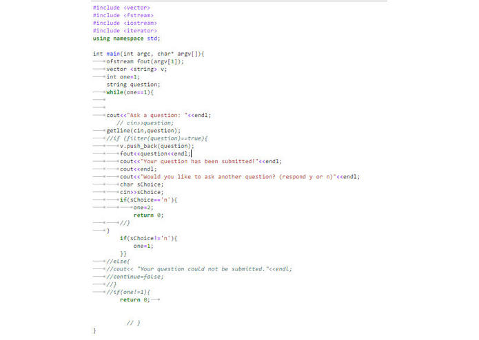 Class Questions – screenshot 2