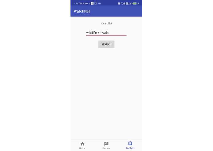 WATCHNET-Zoohackathon – screenshot 1