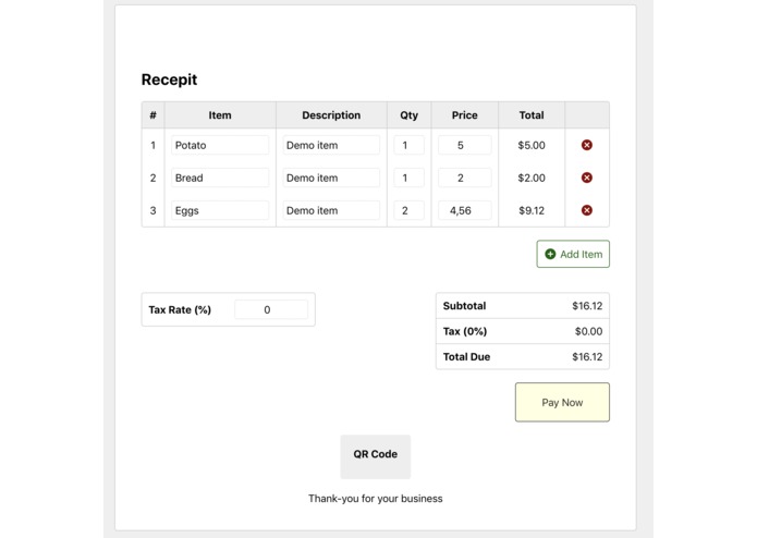 ReceiptFree – screenshot 1