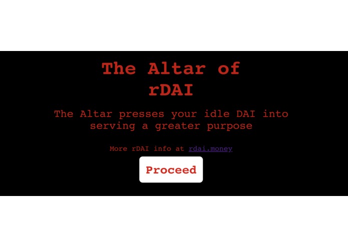 The Altar of rDAI – screenshot 1