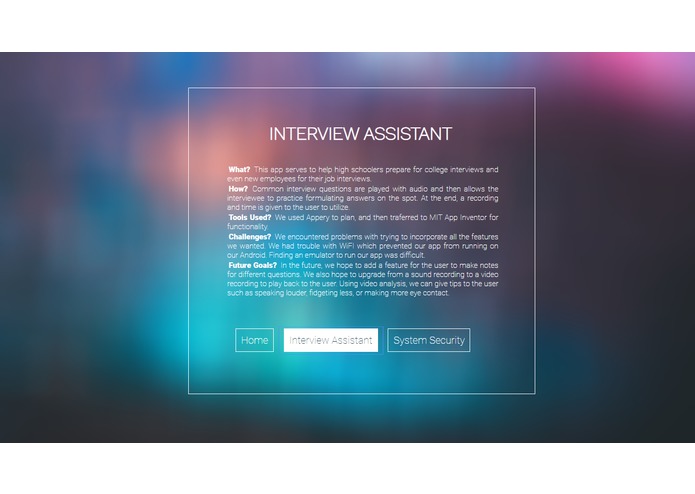 Portfolio Web-App – screenshot 2