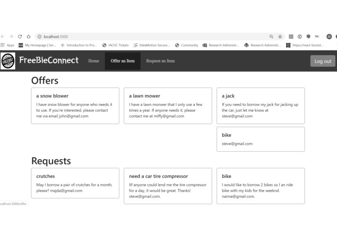 FreeBieConnect – screenshot 2