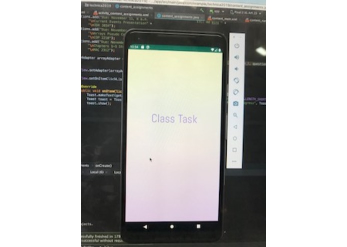 Class Task – screenshot 1