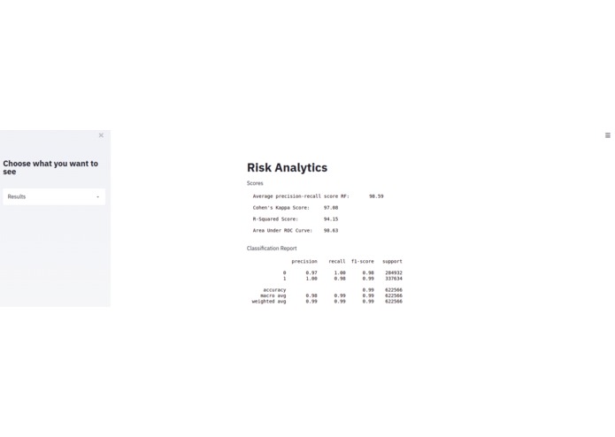 Risk Analytics Solution – screenshot 1
