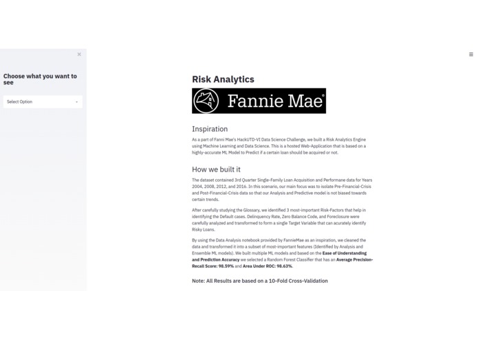 Risk Analytics Solution – screenshot 3