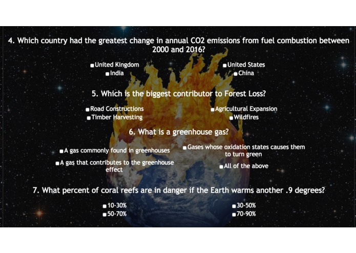 Climate Change Quiz – screenshot 2