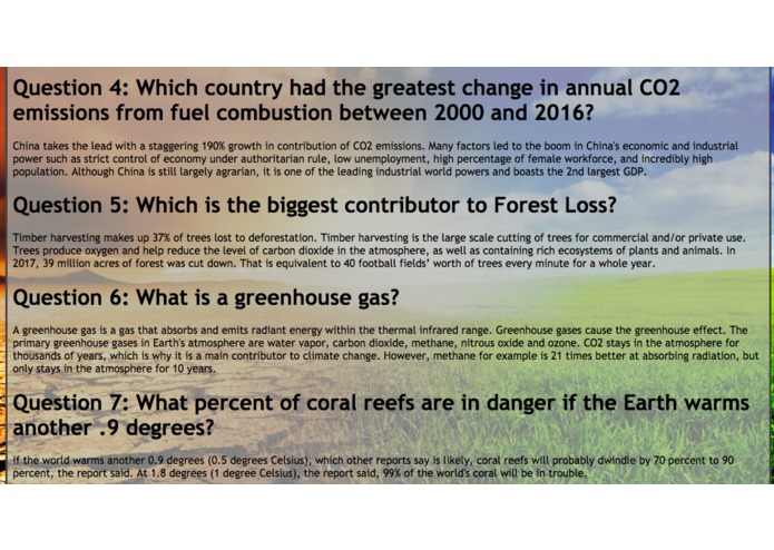 Climate Change Quiz – screenshot 5
