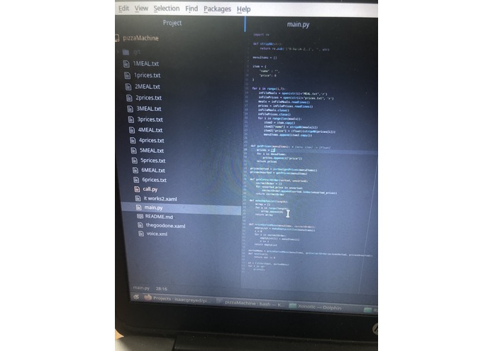pizzaOrderHelper – screenshot 1