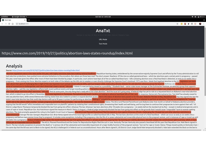 AnaTxt – screenshot 1