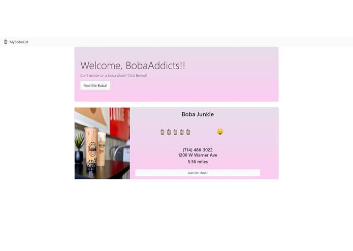 FindMyBoba – screenshot 1