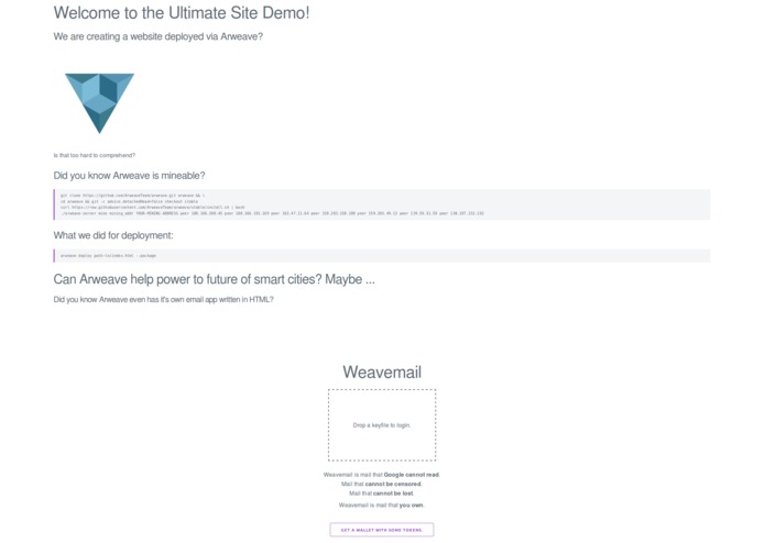 Arweave HTML Markup Template 2.0 – screenshot 2
