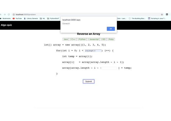 AlgoQuiz – screenshot 2