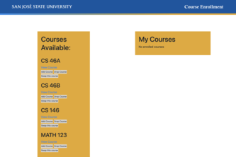 Overhauled Course Enrollment
