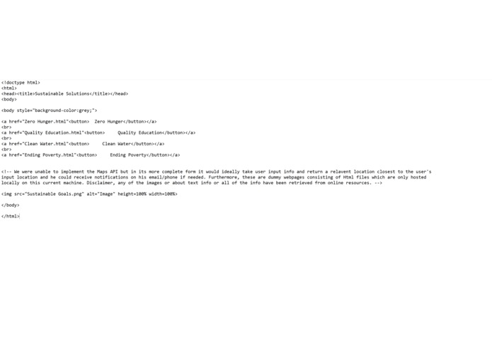 Sustainability website – screenshot 3