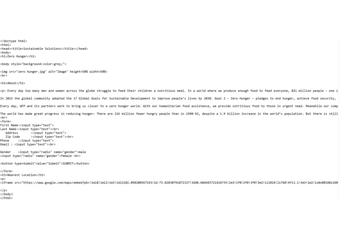 Sustainability website – screenshot 4