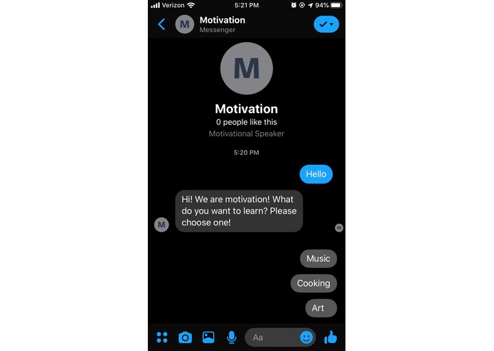 Motivation – screenshot 1