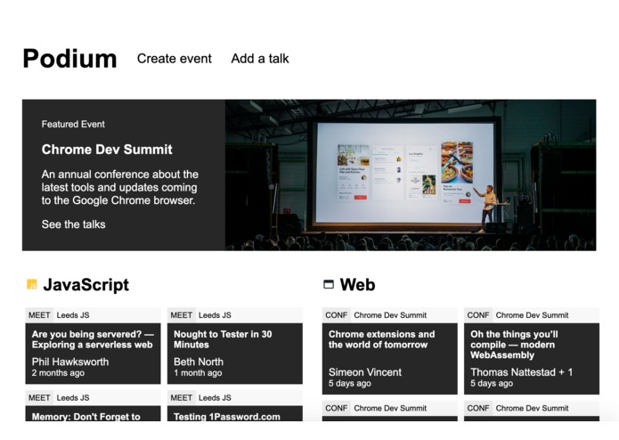 Podium – screenshot 1
