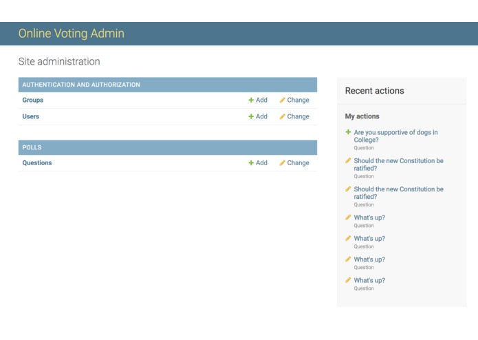 OxVote – screenshot 1