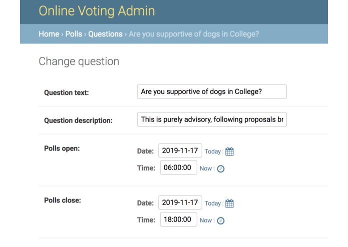OxVote – screenshot 3
