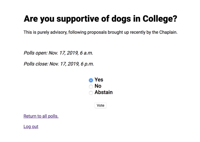 OxVote – screenshot 7