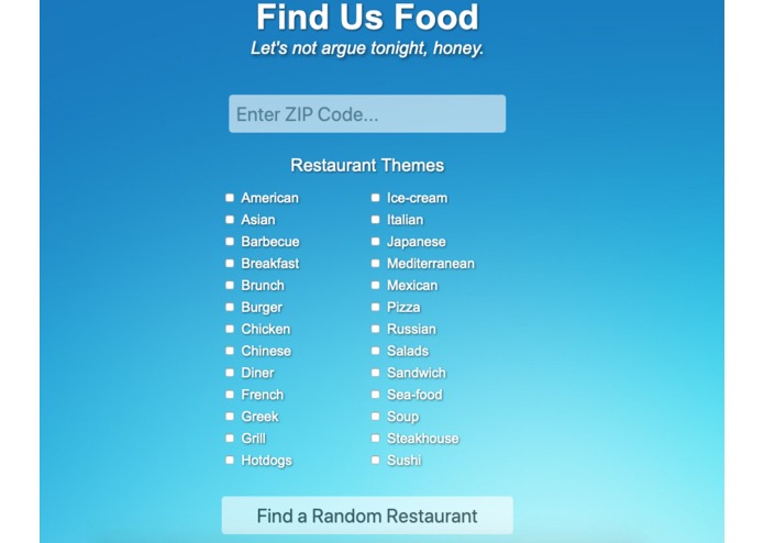 Find Us Food – screenshot 1