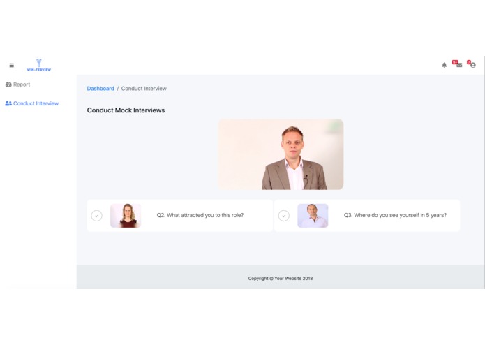 Win-terview – screenshot 1