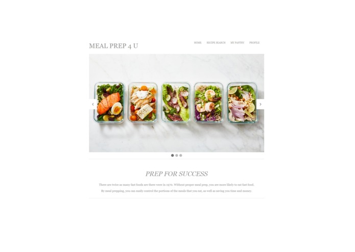 Meal Prep 4 U – screenshot 1