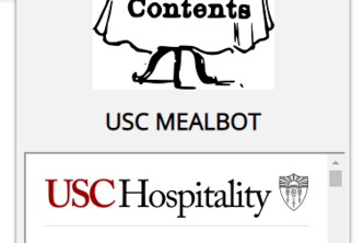 USC MEALBOT