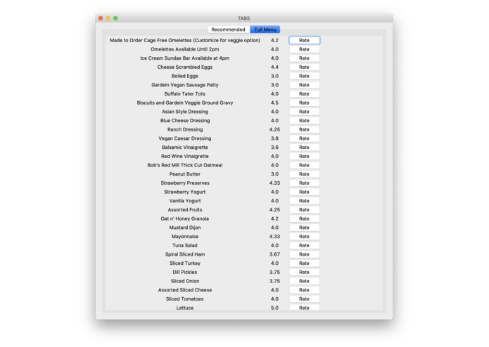 USC Dining Hall Helper  – screenshot 3