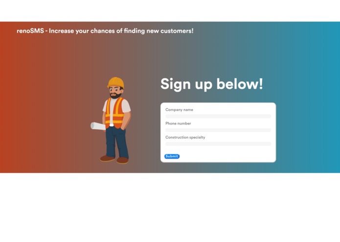 renoSMS – screenshot 1