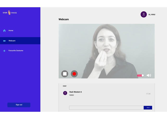 Sign2Voice – screenshot 2