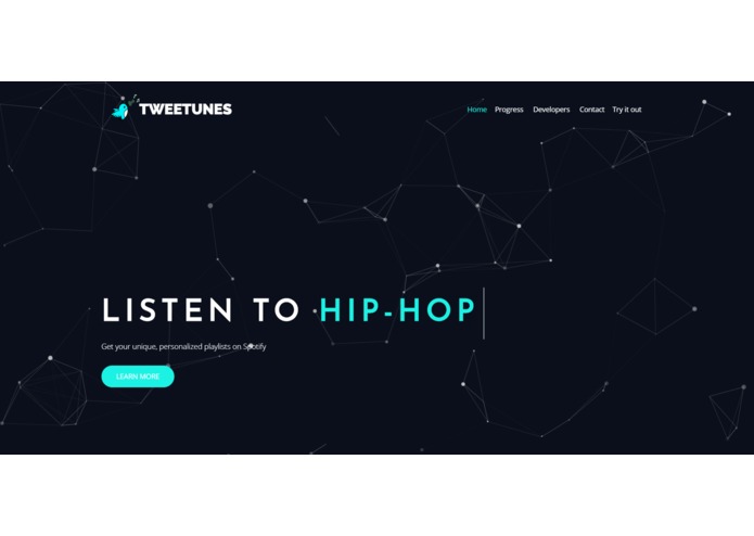 Tweetunes - web application – screenshot 1