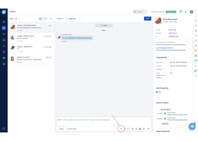 Canned Forms for Freshchat – screenshot 2