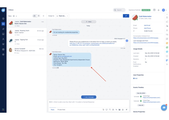 Canned Forms for Freshchat – screenshot 8