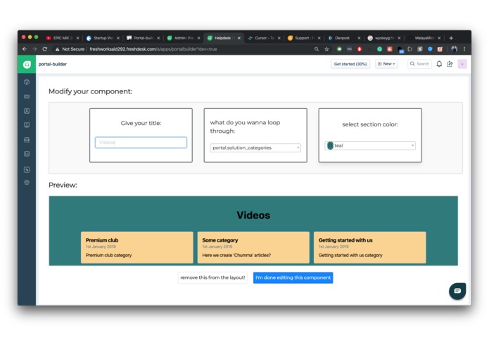Freshdesk Portal Builder – screenshot 4