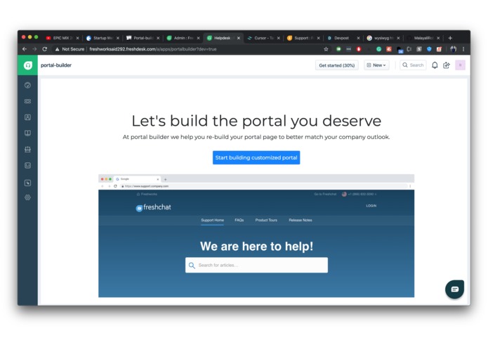 Freshdesk Portal Builder – screenshot 1