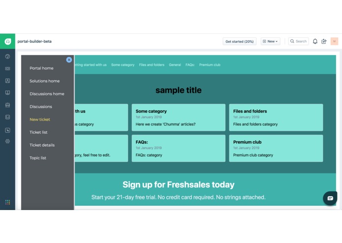 Freshdesk Portal Builder – screenshot 6