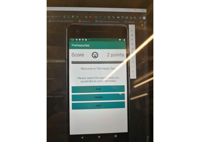 The HappyApp – screenshot 1